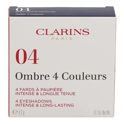 Clarins Ombre 4 Couleurs Eyeshadow Palette 04 Brown Sugar Gradation - 4.2g - Maison des fragrances