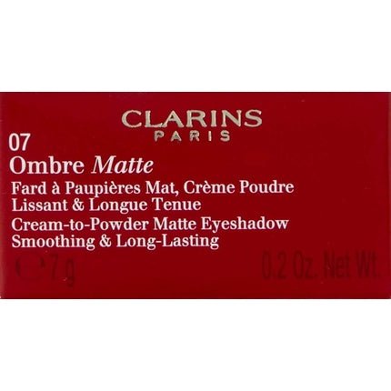 Clarins Ombre Matte Eyeshadow No.07 Carbon - Maison des fragrances
