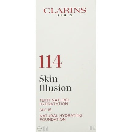 Clarins - Skin Illusion Natural Hydrating Foundation SPF15 No.114 30ml - Maison des fragrances