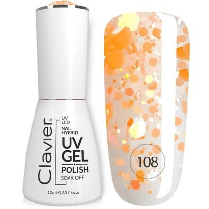 Clavier Luxury Nail Hybrid Uv Gel Hybrid Nail Polish 108 Orangeade 10ml - Maison des fragrances