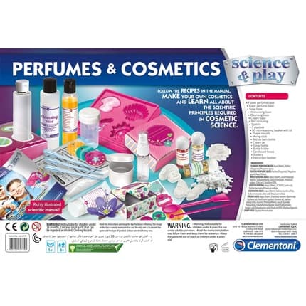 Clementoni Science Play Perfumes Cosmetics Lab For Girls Aged 8 Years Coffret (Coffret) Femme - Maison des fragrances