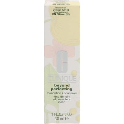 Clinique Beyond Perfecting Foundation & Concealer 02 Alabaster 30ml - Maison des fragrances