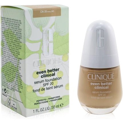 Clinique Even Better Clinical Serum Foundation SPF 20 CN 28 Ivory 30ml - Maison des fragrances