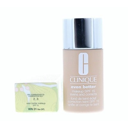 Clinique Even Better Makeup SPF 15 Color WN 01 Flax 1.0 oz - Maison des fragrances