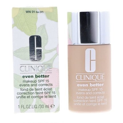Clinique Even Better Makeup SPF 15 Color WN 01 Flax 1.0 oz - Maison des fragrances
