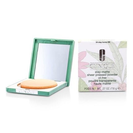 Clinique Stay Matte Powder Oil Free 7.6g/0.27oz Stay Honey - Maison des fragrances
