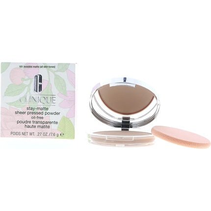 Clinique Stay - Matte Sheer Pressed Powder 101 Invisible Matte 7.6g - Maison des fragrances