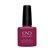 CND Shellac Gel Nail Polish High Shine and Chip Resistant Color 0.25 Fl Oz How Merlot - Maison des fragrances