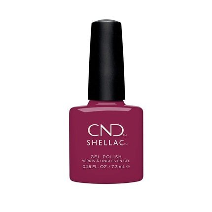 CND Shellac Gel Nail Polish High Shine and Chip Resistant Color 0.25 Fl Oz How Merlot - Maison des fragrances