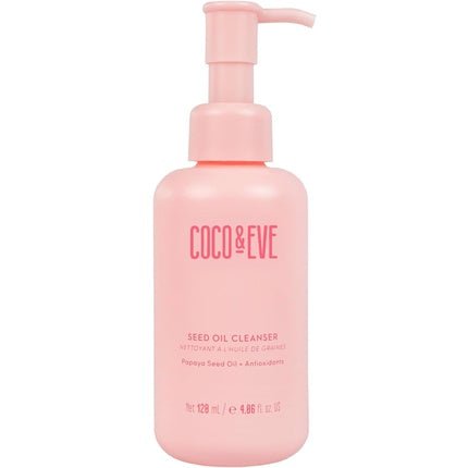 Coco & Eve Seed Oil Cleanser Gentle Makeup Remover Cleansing Oil with Papaya Seed Oil Dragon Fruit Antioxidants Vitamin E for Nourished Radiant Glowy Skin 120ml - Maison des fragrances