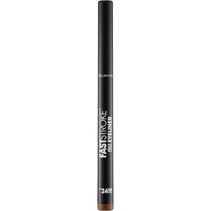 Collection Cosmetics Fast Stroke Felt Tip Eyeliner with Fine Tip Long Lasting 24h Quick Drying Formula 4ml Brown - Maison des fragrances