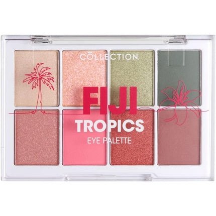 Collection Cosmetics Intensely Pigmented Colour Eye Shadow Palette with 8 Stunning Shadows Fiji Tropics - Maison des fragrances