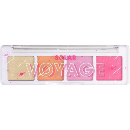 Collection Cosmetics Intensely Pigmented Mini Eye Shadow Palette 4 Shades Soft Pinks Orange Crease - Free Formula Solar Voyage - Maison des fragrances