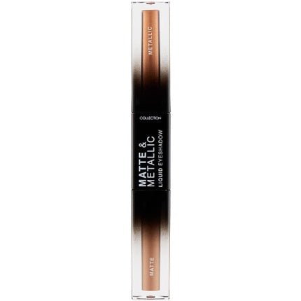 Collection Cosmetics Matte and Metallic Liquid Duo Eyeshadow Highly Pigmented Shades Roof Taupe Bar and Skyline - Maison des fragrances