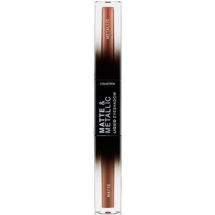 Collection Cosmetics Matte and Metallic Liquid Duo Eyeshadow Highly Pigmented Soft Matte and Glitter Shades Golden Sands and Boujee Beaches - Maison des fragrances