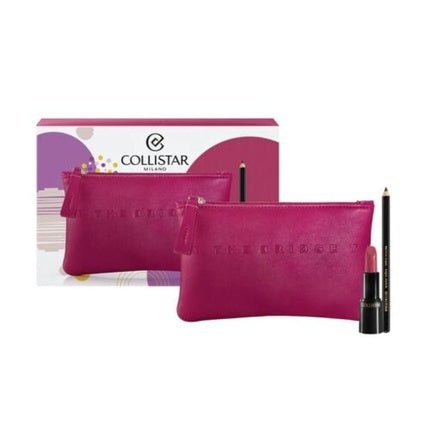 COLLISTAR Pure Lipstick Black Kajal Pencil Beauty Bag The Bridge Gift Set - Maison des fragrances