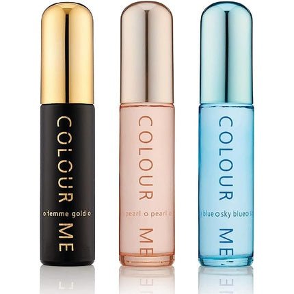 Colour Me Sky Blue/Gold Femme/Pearl 3 x 50ml pour femme - Maison des fragrances