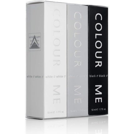 Colour Me White/Silver/Black Triple Pack 3 x Eau De 50ml pour homme - Maison des fragrances