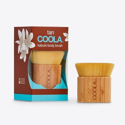 Coola Sunless Tan Kabuki Body Brush with Vegan Bristles and Bamboo Handle - Maison des fragrances