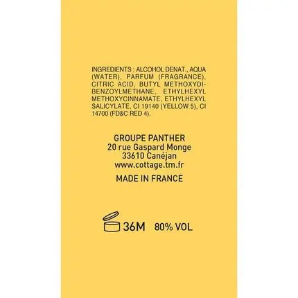 Cottage Vanilla Sun Eau de Toilette (EDT) Mixte - Maison des fragrances