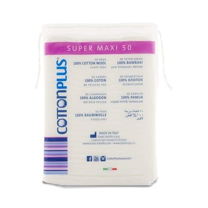 Cotton Plus Super Maxi Facial Cleansing Wipes 50 Pieces - Maison des fragrances