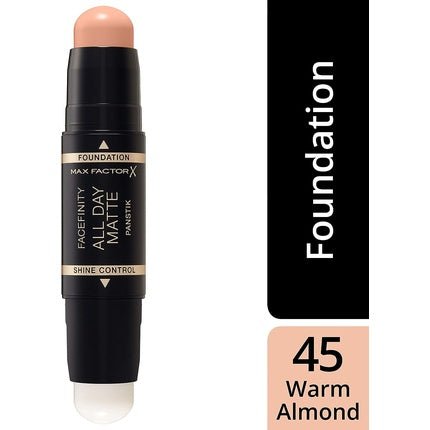 Coty Max Factor Pan Stick All Day Matte Foundation N.45 Warm Almond 11g - Maison des fragrances