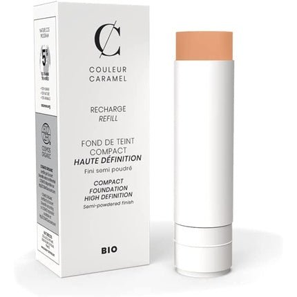 Couleur Caramel High Definition Organic Compact Foundation Refill 12 Light Beige - Maison des fragrances