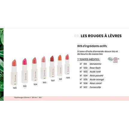 Couleur Caramel Makeup Lipstick 504 Powdery Pink - Maison des fragrances