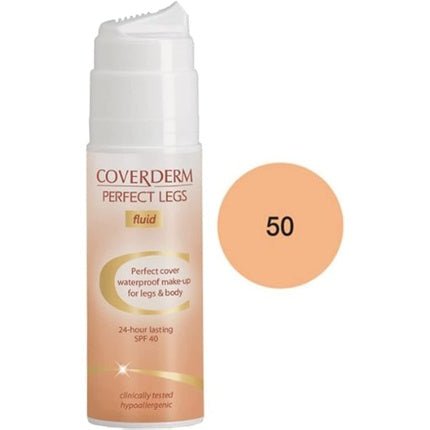 Coverderm Perfect Legs Fluid Waterproof Make Up for Legs and Body with SPF 40 - Maison des fragrances