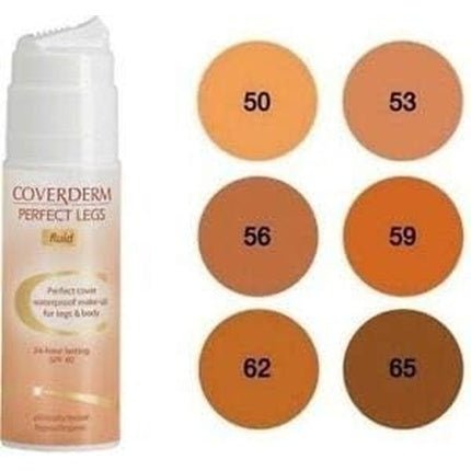 Coverderm Perfect Legs Fluid Waterproof Makeup for Legs and Body with SPF 40 65 - Maison des fragrances