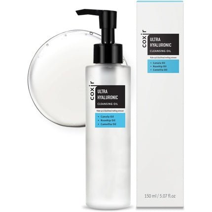 COXIR Ultra - Hyaluronic Cleansing Oil 150ml 5.07 fl.oz. No Parabens A Step Make Up Remover for Deep Cleaning and Deep Hydration - Maison des fragrances
