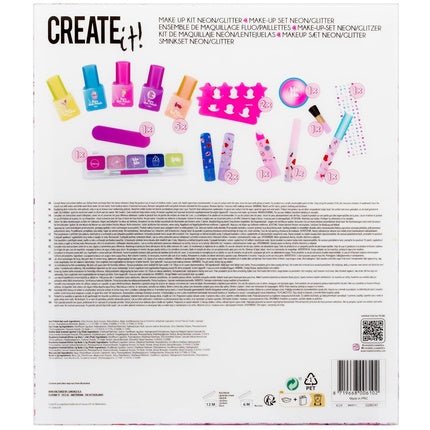 Create It! Make - Up Set for Girls Neon and Glitter 22 Pieces - Maison des fragrances