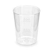 Crystal Clear Shot Glasses with Calibration Mark 2cl / 4cl - Maison des fragrances