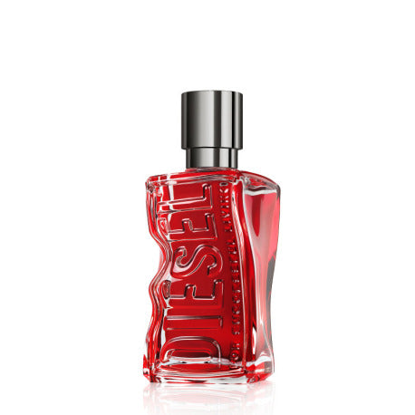 Diesel D RED Eau de Parfum Spray Cologne for Men Fougere with Red Grapefruit and Sandal Wood Notes 3.4 Fl Oz