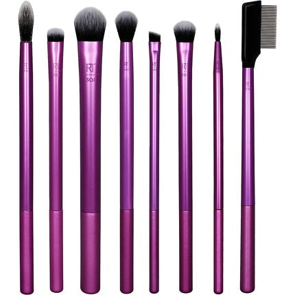 Real Techniques Everyday Eye Essentials Eyeshadow Brush Set 8 Count