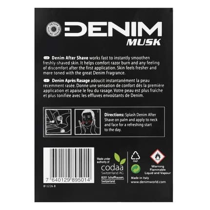 Denim Musk Lotion Après-Rasage Homme 100 ml