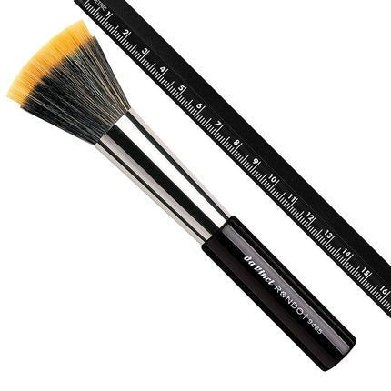 Da Vinci Foundation and Powder Stippling Brush 2in1 Vegan Handmade in Germany - Maison des fragrances