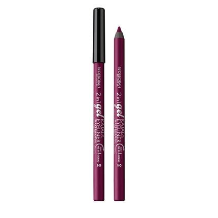Deborah Milano 2 - in - 1 Eyeliner and Waterproof Kajal 04 Aubergine 1.21g - Maison des fragrances