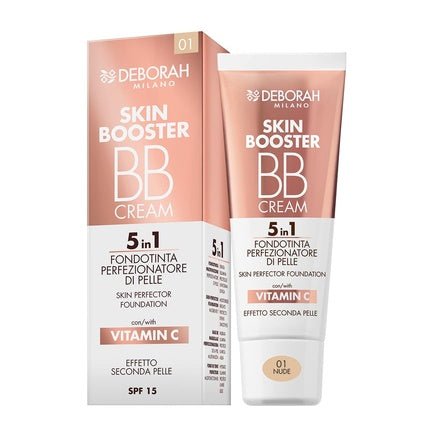 Deborah Milano BB Cream Skin Booster with Vitamin C SPF 15 30ml 01 Nude - Maison des fragrances