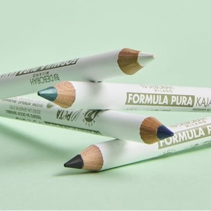 Deborah Milano Organic Formula Pura Eyeliner Pencil Green No. 3 - High Compatibility for Sensitive Eyes 100% Natural Ingredients - Maison des fragrances