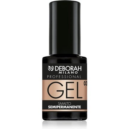 Deborah Milano Professional Semi - Permanent Gel Nail Polish Number 03 Nude Beige Plumping Effect Long Lasting 4.5ml Beige - Maison des fragrances