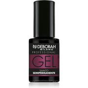 Deborah Milano Professional Semi - Permanent Gel Nail Polish Number 16 Dark Cyclamen Plumping Effect Long Lasting Intense Shiny Nails 4.5ml - Maison des fragrances