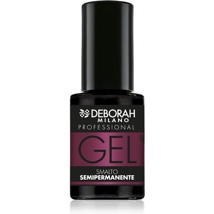 Deborah Milano Professional Semi - Permanent Gel Nail Polish Number 16 Dark Cyclamen Plumping Effect Long Lasting Intense Shiny Nails 4.5ml - Maison des fragrances