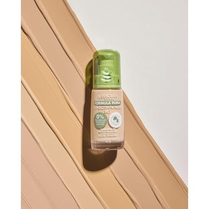 Deborah Milano Pure Nude BIO Foundation Formula with Vitamin C and Aloe Vera SPF 20 Liquid Texture Medium Coverage for Even Radiant Velvety Skin Green 30ml - Maison des fragrances