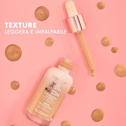 Deborah Milano Skin Booster Foundation Serum SPF 15 Medium Beige Energizing and Illuminating with Vitamin C 30ml - Maison des fragrances