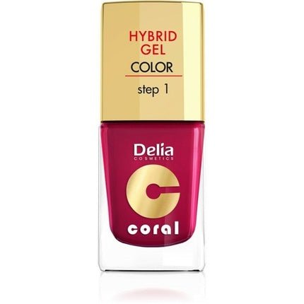 Delia Cosmetics Coral Hybrid Gel Nail Polish No. 06 Cherry 11ml - Maison des fragrances