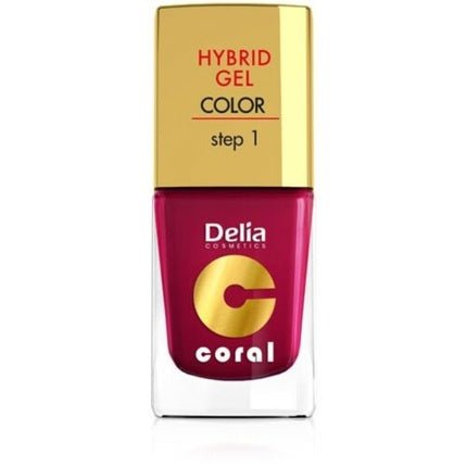 Delia Cosmetics Coral Hybrid Gel Nail Polish No. 06 Cherry 11ml - Maison des fragrances
