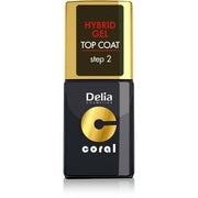 Delia Cosmetics Coral Hybrid Gel Nail Polish Top Coat 11ml - Maison des fragrances