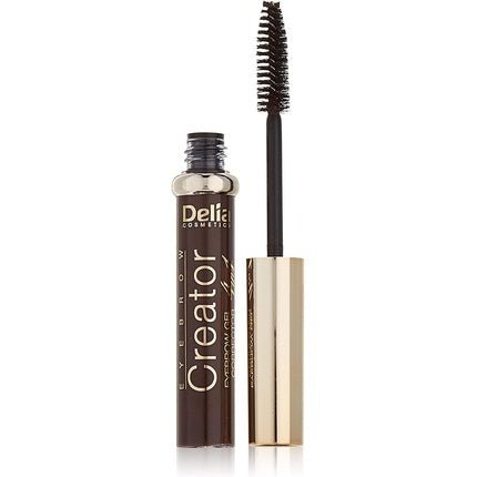 Delia Cosmetics Eyebrow Gel Corrector with Keratin for Dark Strong Nourished Eyebrow Lasting Power 16h Brown 7ml - Maison des fragrances