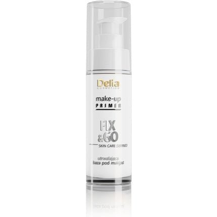Delia Cosmetics Matt & Fixing Effect Make Up Primer Skin Care Defined White Fix and Go Base with Hyaluronic Acid 30ml - Maison des fragrances